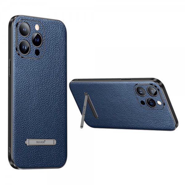 Sulada iPhone 14 Pro Cover med Stativ Blå