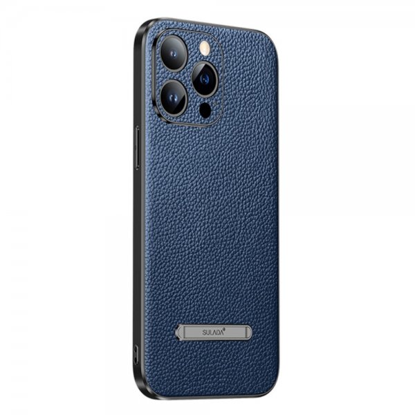 Sulada iPhone 14 Pro Cover med Stativ Blå