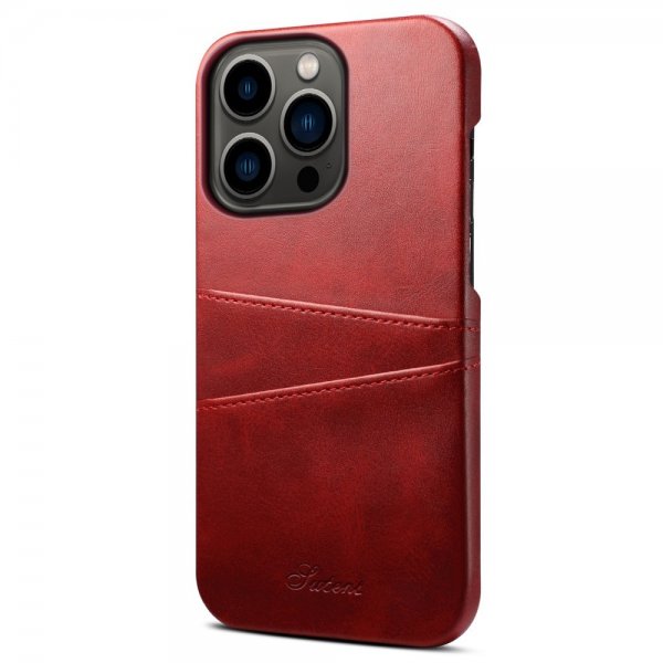 iPhone 14 Pro Cover med to Kortlommer Rød