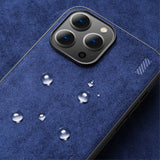 X-Level iPhone 14 Pro Cover Ruskindstekstur Blå