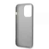 Karl Lagerfeld iPhone 14 Pro Cover Monogram Iridescent Silver