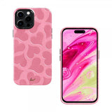 LAUT iPhone 14 Pro Cover Motif MagSafe Pink Hearts