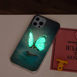 iPhone 14 Pro Cover Motiv Blå Sommerfugl