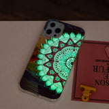 iPhone 14 Pro Cover Motiv Blå Mandala