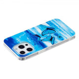 iPhone 14 Pro Cover Motiv Blå Sommerfugle