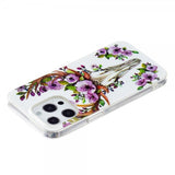 iPhone 14 Pro Cover Motiv Blomster og Hjort