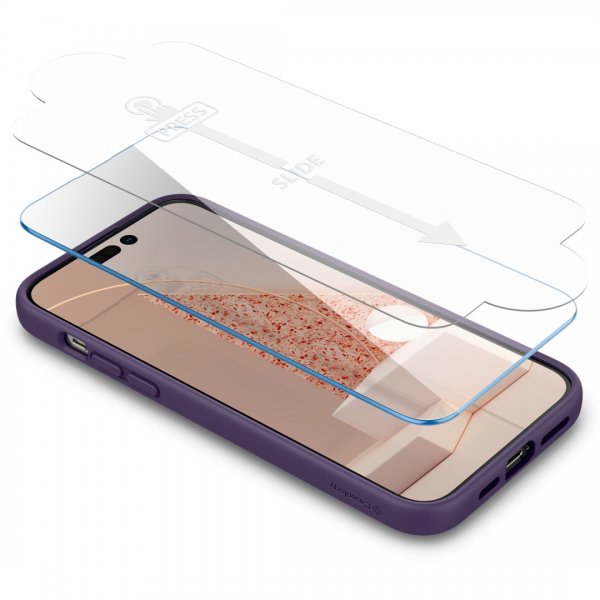 Caseology iPhone 14 Pro Cover med Skærmbeskyttelse Nano Pop 360 Grape Purple