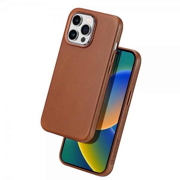 Dux Ducis iPhone 14 Pro Cover Naples Series MagSafe Lysebrun