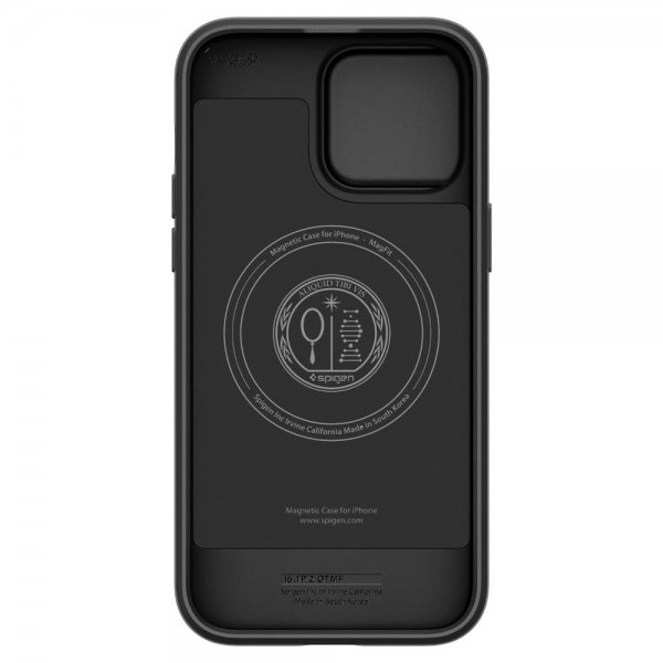 Spigen iPhone 14 Pro Cover Optik Armor MagFit Sort