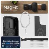 Spigen iPhone 14 Pro Cover Optik Armor MagFit Sort