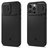 Spigen iPhone 14 Pro Cover Optik Armor MagFit Sort