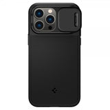 Spigen iPhone 14 Pro Cover Optik Armor MagFit Sort