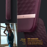 Caseology iPhone 14 Pro Cover Parallax Mag Burgundy Bean