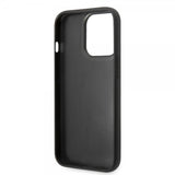 Karl Lagerfeld iPhone 14 Pro Cover Quilted Nylon Puffy Case Logo Plate Sort