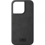Black Rock iPhone 14 Pro Cover Real Leather Case Sort