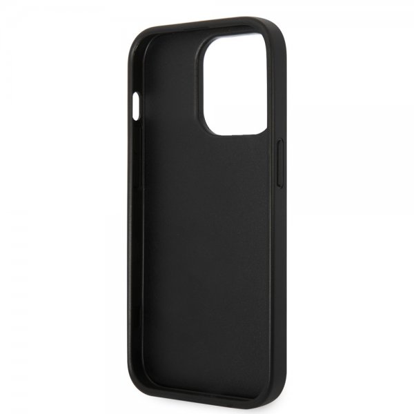 Karl Lagerfeld iPhone 14 Pro Cover Saffiano Karl Sort
