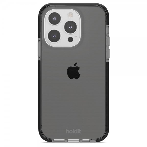 Holdit iPhone 14 Pro Cover Seethru Sort