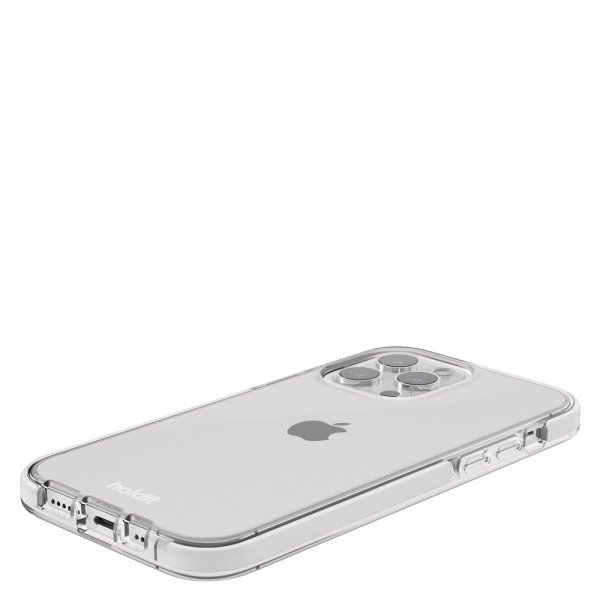 Holdit iPhone 14 Pro Cover Gennemsigtig Hvid