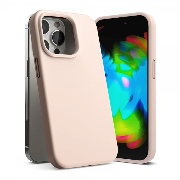 Ringke iPhone 14 Pro Cover Silikone Pink Sand