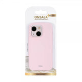 Onsala iPhone 14 Pro Cover Silikone Chalk Pink