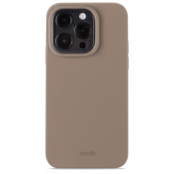 holdit iPhone 14 Pro Cover Silikone Mocha Brown