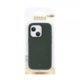 Onsala iPhone 14 Pro Cover Silikone Oliven Grøn