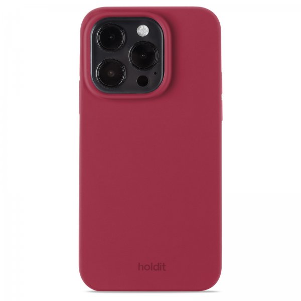 holdit iPhone 14 Pro Cover Silikone Red Velvet