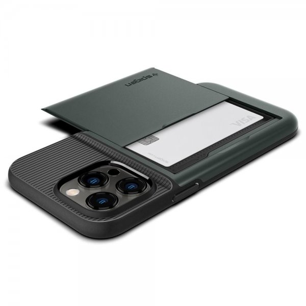 Spigen iPhone 14 Pro Cover Slim Armor CS Abyss Green