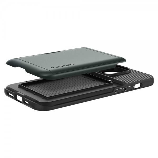 Spigen iPhone 14 Pro Cover Slim Armor CS Abyss Green