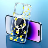 iPhone 14 Pro Cover Spring Series MagSafe Gule Blomster