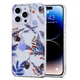 iPhone 14 Pro Cover Spring Series MagSafe Lilla Blomster