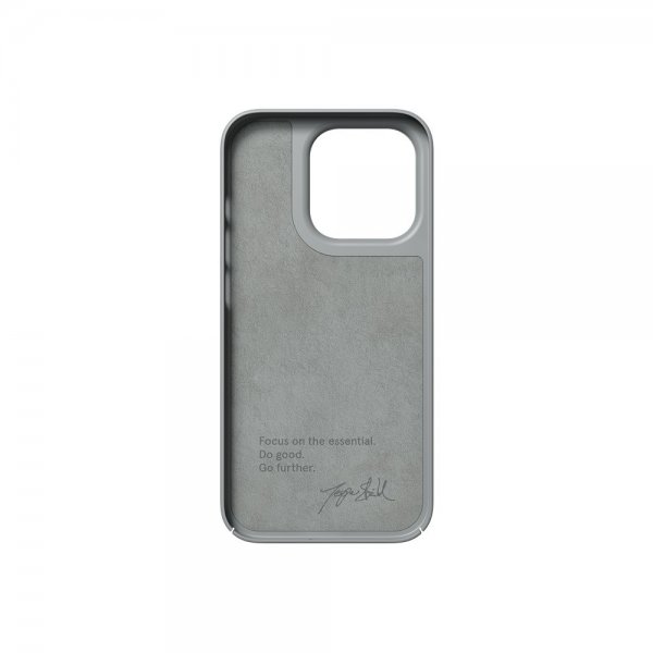 Nudient iPhone 14 Pro Cover Thin Case MagSafe Concrete Grey