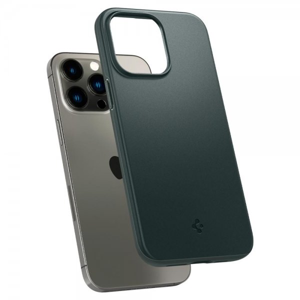 Spigen iPhone 14 Pro Cover Thin Fit Abyss Green