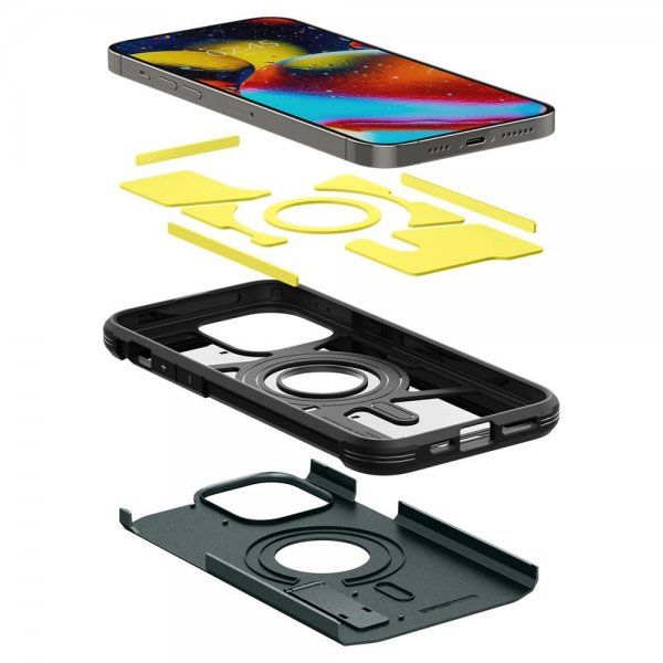Spigen iPhone 14 Pro Cover Tough Armor MagFit Abyss Green