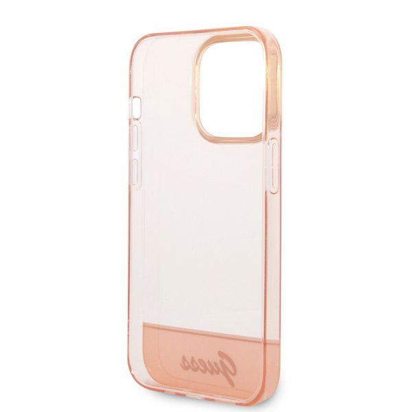 Guess iPhone 14 Pro Cover Translucent Rosa