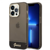 Guess iPhone 14 Pro Cover Translucent Sort