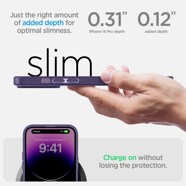 Spigen iPhone 14 Pro Cover Ultra Hybrid Deep Purple