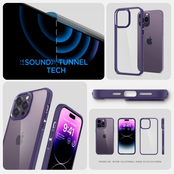 Spigen iPhone 14 Pro Cover Ultra Hybrid Deep Purple