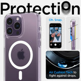 Spigen iPhone 14 Pro Cover Ultra Hybrid MagFit Frost Clear