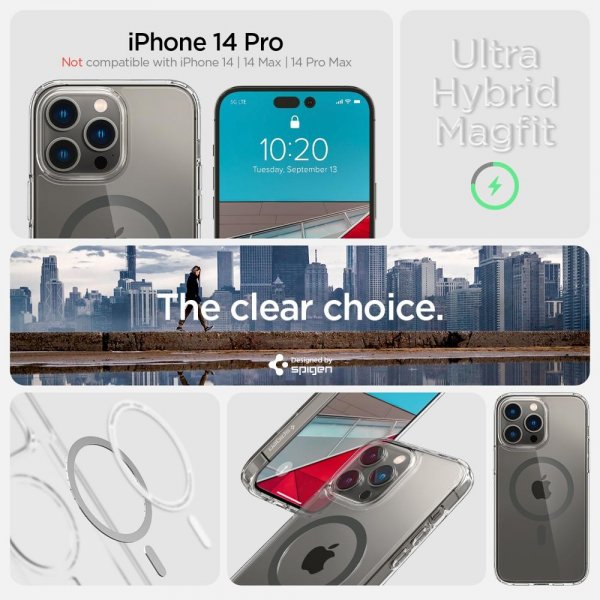 Spigen iPhone 14 Pro Cover Ultra Hybrid MagFit Graphite