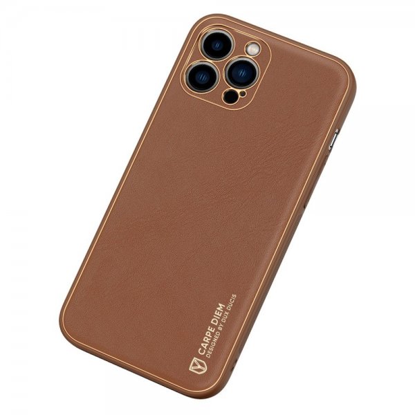 Dux Ducis iPhone 14 Pro Cover YOLO Series Brun