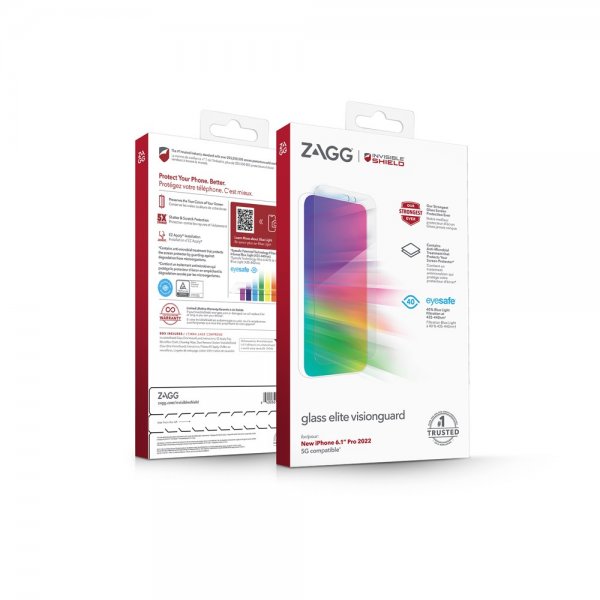 ZAGG InvisibleShield iPhone 14 Pro Skærmbeskytter Glass Elite VisionGuard