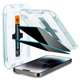 Spigen iPhone 14 Pro Skærmbeskyttelse GLAS.tR EZ Fit Privacy 2-pak
