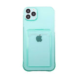 iPhone 14 Pro Cover Kortholder Stødsikkert Grøn