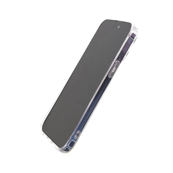 iPhone 14 Pro Cover Kortholder Stødsikkert Gennemsigtigt
