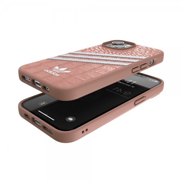 Adidas iPhone 14 Cover 3 Stripes Snap Case Alligator Pink