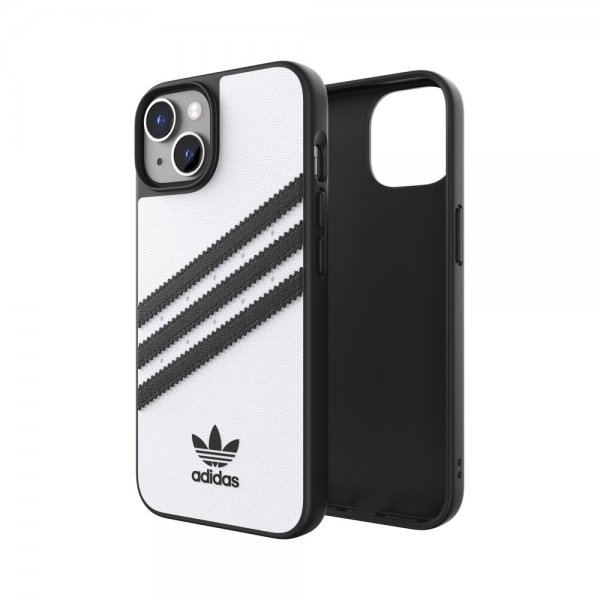 Adidas iPhone 14 Cover 3 Stripes Snap Case Hvid Sort
