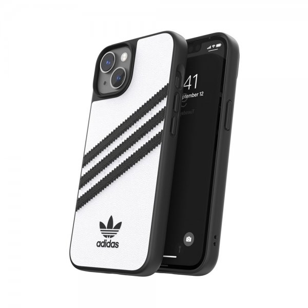 Adidas iPhone 14 Cover 3 Stripes Snap Case Hvid Sort