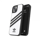 Adidas iPhone 14 Cover 3 Stripes Snap Case Hvid Sort