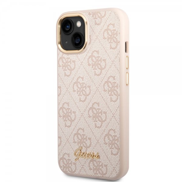 Guess iPhone 13/14/15 Cover 4G Logo Rosa
